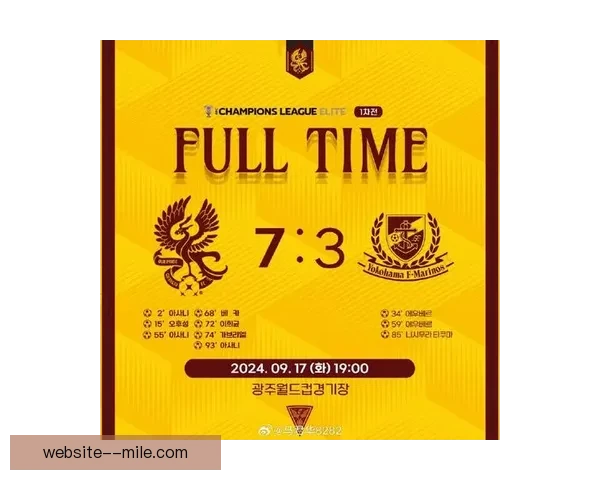 横滨水手主场力克光州FC 取得亚冠精英联赛重要胜利